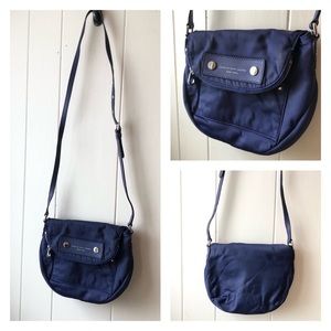 * MARC by MARC JACOBS Blue Nylon Adj Strap Small Flap Crossbody Bag